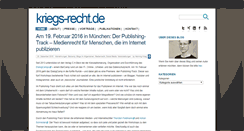 Desktop Screenshot of kriegs-recht.de
