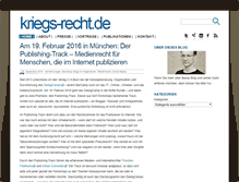 Tablet Screenshot of kriegs-recht.de